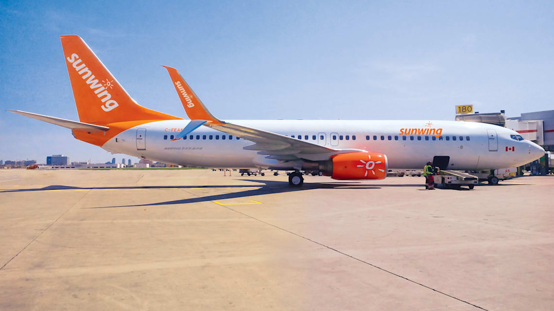 Our aircraft Sunwing Airlines Sunwing